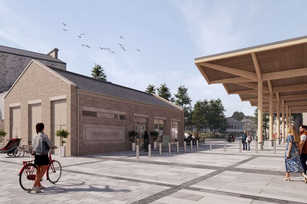 Bacup Market Redevelopment Bacup 2040 From Showing Temple Court New Building